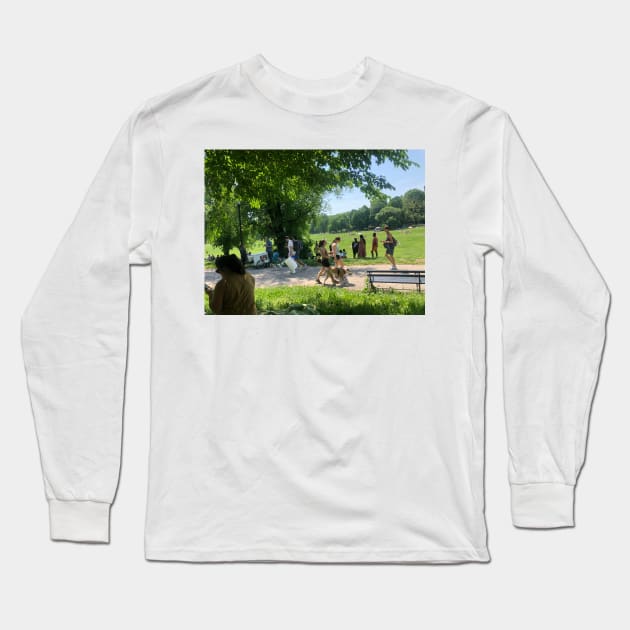 Sunny Day in Prospect Park Long Sleeve T-Shirt by hannahehansen